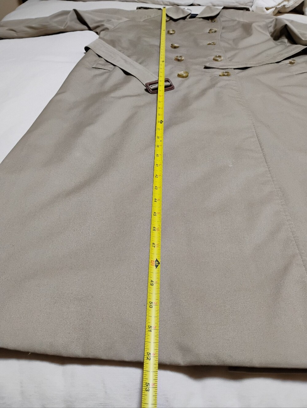Vintage Burberry Classic Beige Double-Breasted Trench Coat, With Removable Liner - Picture 14 of 16